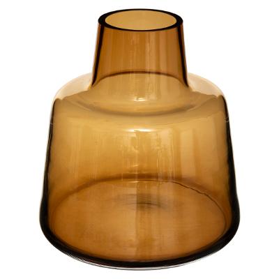 Vase vintage ambré H23